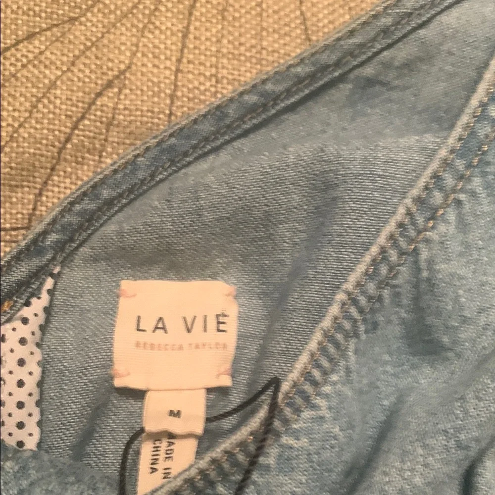 Rebecca Taylor Blue Sheath Mini Dress with Puff Sleeves - NWT - Offers welcome! - Picture 3 of 6